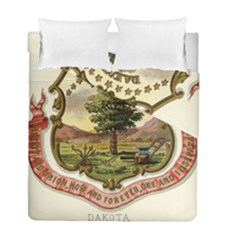 Historical Coat Of Arms Of Dakota Territory Duvet Cover Double Side (full/ Double Size) by abbeyz71