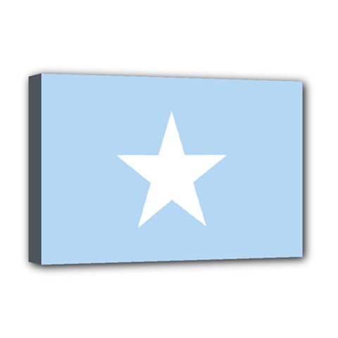 Flag Of Puntland, Pre-2009 Deluxe Canvas 18  X 12  (stretched) by abbeyz71