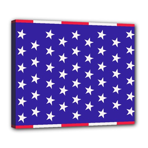 Day Independence July Background Deluxe Canvas 24  X 20  (stretched) by Sapixe