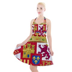 Coat Of Arms Of Spain Halter Party Swing Dress  by abbeyz71