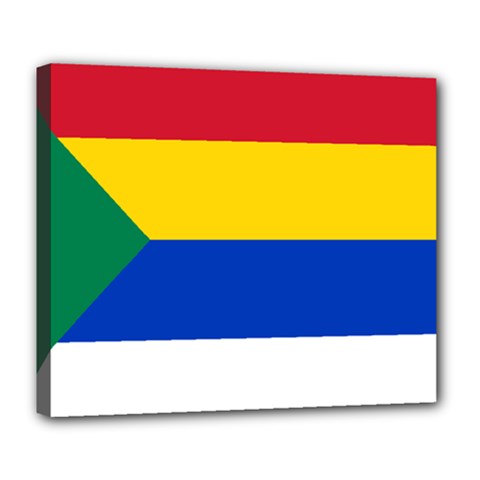 Druze Flag  Deluxe Canvas 24  X 20  (stretched) by abbeyz71