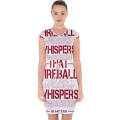 Fireball Whiskey Shirt Solid Letters 2016 Capsleeve Drawstring Dress  by crcustomgifts