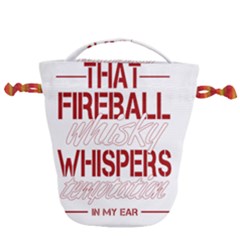 Fireball Whiskey Shirt Solid Letters 2016 Drawstring Bucket Bag by crcustomgifts