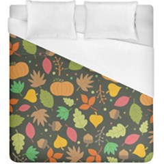 Thanksgiving Pattern Duvet Cover (king Size) by Valentinaart