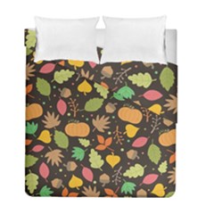 Thanksgiving Pattern Duvet Cover Double Side (full/ Double Size) by Valentinaart