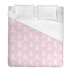 Pink Ribbon - Breast Cancer Awareness Month Duvet Cover (full/ Double Size) by Valentinaart