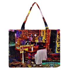 Painted House Zipper Medium Tote Bag by MRTACPANS
