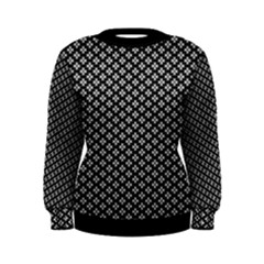 Logo Kek Pattern Black And White Kekistan Black Background Women s Sweatshirt by snek