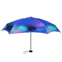 Love In Action, Pink, Purple, Blue Heartbeat Mini Folding Umbrellas View3