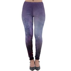 Orion Nebula Pastel Violet Purple Turquoise Blue Star Formation Lightweight Velour Leggings by genx