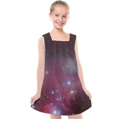 Christmas Tree Cluster Red Stars Nebula Constellation Astronomy Kids  Cross Back Dress by genx