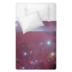 Christmas Tree Cluster Red Stars Nebula Constellation Astronomy Duvet Cover Double Side (single Size) by genx