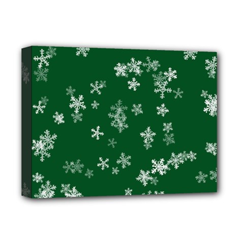 Template Winter Christmas Xmas Deluxe Canvas 16  X 12  (stretched)  by Simbadda