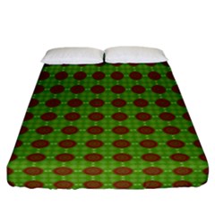 Christmas Paper Wrapping Patterns Fitted Sheet (california King Size) by Wegoenart