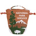 U.S. National Park Service Arrowhead Insignia Drawstring Bucket Bag View2