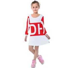 Dixie Highway Marker Kids  Long Sleeve Velvet Dress by abbeyz71