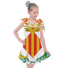 City Of Valencia Coat Of Arms Kids  Tie Up Tunic Dress by abbeyz71