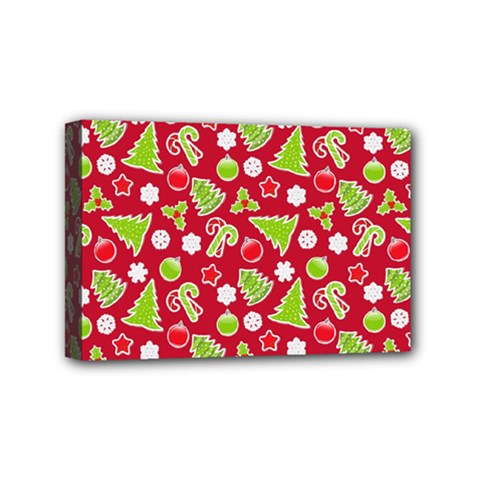 Christmas Paper Scrapbooking Pattern Mini Canvas 6  X 4  (stretched) by Pakrebo