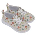 Floral Pattern Wallpaper Retro Running Shoes View3
