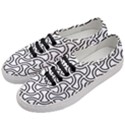 Pattern Monochrome Repeat Women s Classic Low Top Sneakers View2