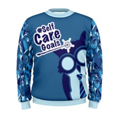 Self Care Goals (blue Owl) Men s Sweatshirt by TransfiguringAdoptionStore