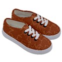 Autumn Leaves Repeat Pattern Kids  Classic Low Top Sneakers View3