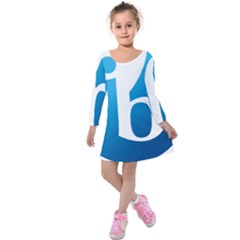 International Baccalaureate Logo Kids  Long Sleeve Velvet Dress by abbeyz71