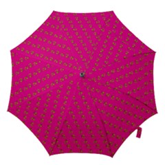 No Step On Snek Pattern Pink Background Meme Hook Handle Umbrella (large) by snek