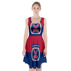 Flag Of United States Army 10th Mountain Division Racerback Midi Dress by abbeyz71