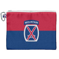Flag Of United States Army 10th Mountain Division Canvas Cosmetic Bag (xxl) by abbeyz71