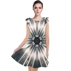 Abstract Fractal Space Tie Up Tunic Dress by Alisyart