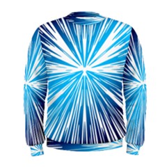 Color Blue Background Structure Men s Sweatshirt by Alisyart