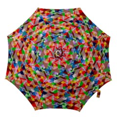 Background Triangle Rainbow Hook Handle Umbrellas (small) by Mariart