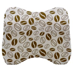 Coffee Beans Vector Velour Head Support Cushion by Mariart