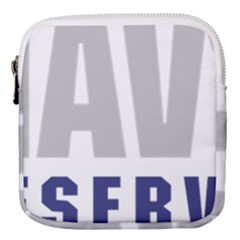 Logo Of United States Navy Reserve Mini Square Pouch by abbeyz71