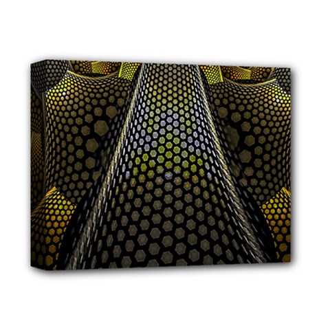Fractal Hexagon Geometry Hexagonal Deluxe Canvas 14  X 11  (stretched) by Mariart