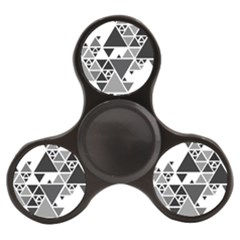 Gray Triangle Puzzle Finger Spinner by Mariart