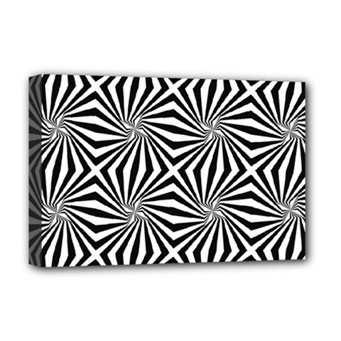 Line Stripe Pattern Deluxe Canvas 18  X 12  (stretched) by Mariart