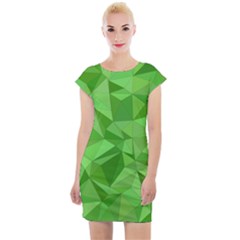 Mosaic Tile Geometrical Abstract Cap Sleeve Bodycon Dress by Mariart