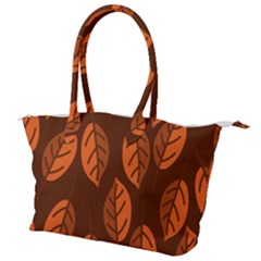 Pattern Leaf Plant Canvas Shoulder Bag by Mariart