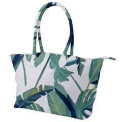 Plants Leaves Tropical Nature Canvas Shoulder Bag by Alisyart