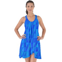 Pattern Halftone Geometric Show Some Back Chiffon Dress by Alisyart