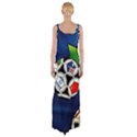 Textile Football Soccer Fabric Maxi Thigh Split Dress View2