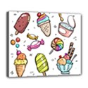 Doodle Cartoon Drawn Cone Food Deluxe Canvas 24  x 20  (Stretched) View1