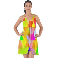 Watercolor Paint Blend Show Some Back Chiffon Dress by Alisyart