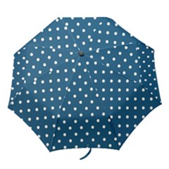 Polka Dot - Turquoise  Folding Umbrellas by WensdaiAmbrose
