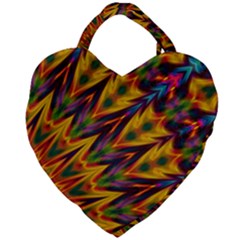 Background Abstract Texture Chevron Giant Heart Shaped Tote by Mariart