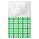 Sweet Pea Green Gingham Duvet Cover (Single Size) View1