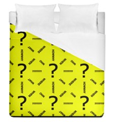 Crime Investigation Police Duvet Cover (queen Size) by Alisyart