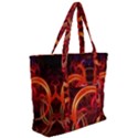 Background Fractal Abstract Zip Up Canvas Bag View2